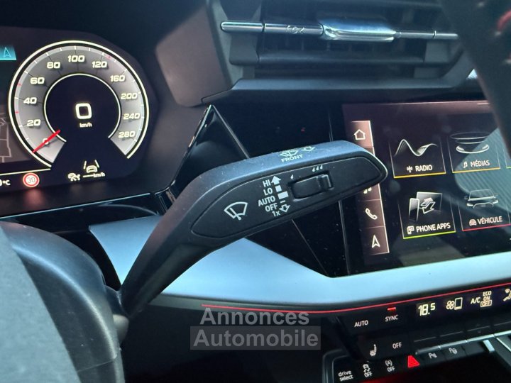 Audi A3 Limousine 15 TFSI 150 CV Mild Hybrid S Tronic7 S Line - Entretien Complet - Régulateur / Caméra de Recul /Sièges Chauff - - 42