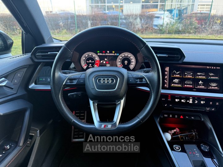 Audi A3 Limousine 15 TFSI 150 CV Mild Hybrid S Tronic7 S Line - Entretien Complet - Régulateur / Caméra de Recul /Sièges Chauff - - 49