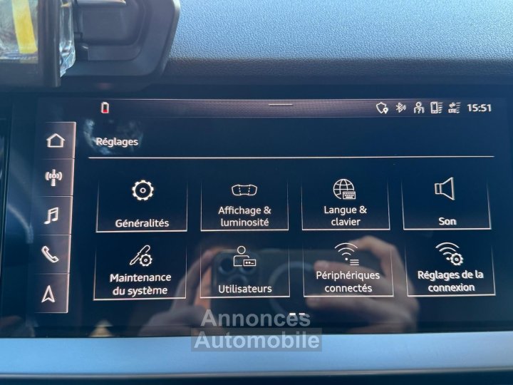 Audi A3 Sportback 30 TDI 116 S Line / Suivi d'entretient - 29