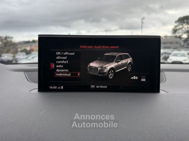 Audi Q7 30 V6 TDI 218CH ULTRA CLEAN DIESEL S LINE QUATTRO TIPTRONIC 7 PLACES - 15