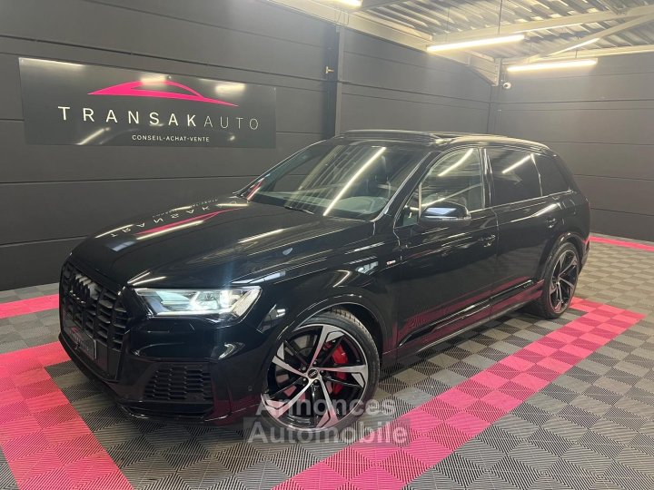 Audi Q7 55 TFSI 341 Tiptronic 8 Quattro S line / TOIT OUVRANT / CAMERA 360 / 57 000 KM / TVA RECUPERABLE - 1