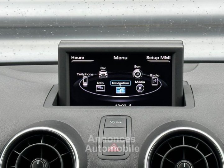 Audi A1 Sportback 14 TFSI 122CH 157500Km PACK ATTRACTION RÉGULATEUR DE VITESSE RADAR RECUL SIÈGES CHAUFFANTS GPS BLUETOOTH BVM6 - 7