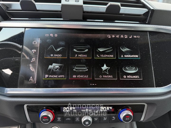 Audi Q3 Sportback 35 TFSI 150 ch S tronic 7 S Line Attelage Si&egrave;ges &eacute;lectriques Hayon &eacute;lectrique GARANTIE 12 MOIS - 18