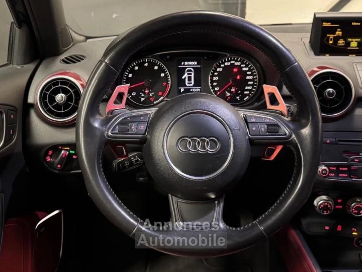 Audi A1 14 TFSI 185 S line S tronic – 2011 – 176 500 km – Bose – Cuir rouge/noir - CT OK - 12