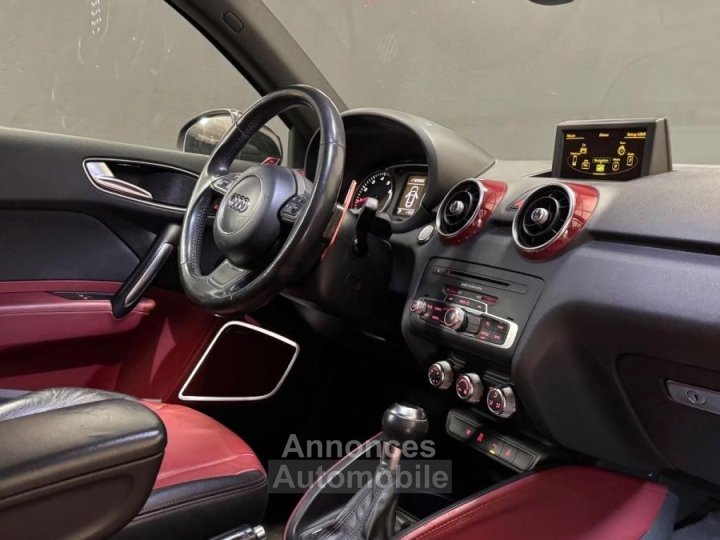 Audi A1 14 TFSI 185 S line S tronic – 2011 – 176 500 km – Bose – Cuir rouge/noir - CT OK - 16