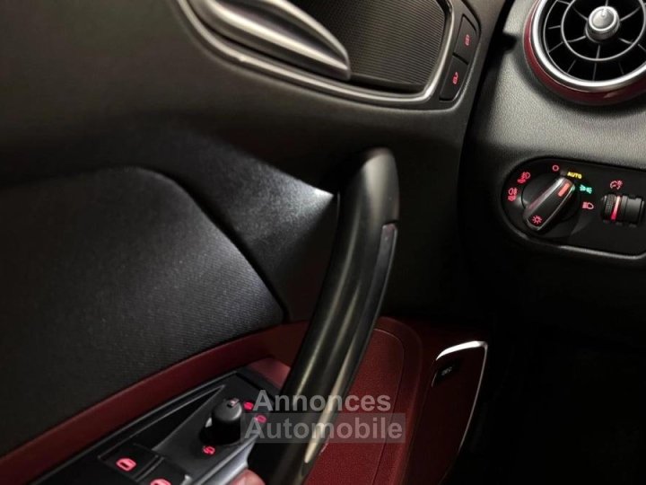 Audi A1 14 TFSI 185 S line S tronic – 2011 – 176 500 km – Bose – Cuir rouge/noir - CT OK - 21