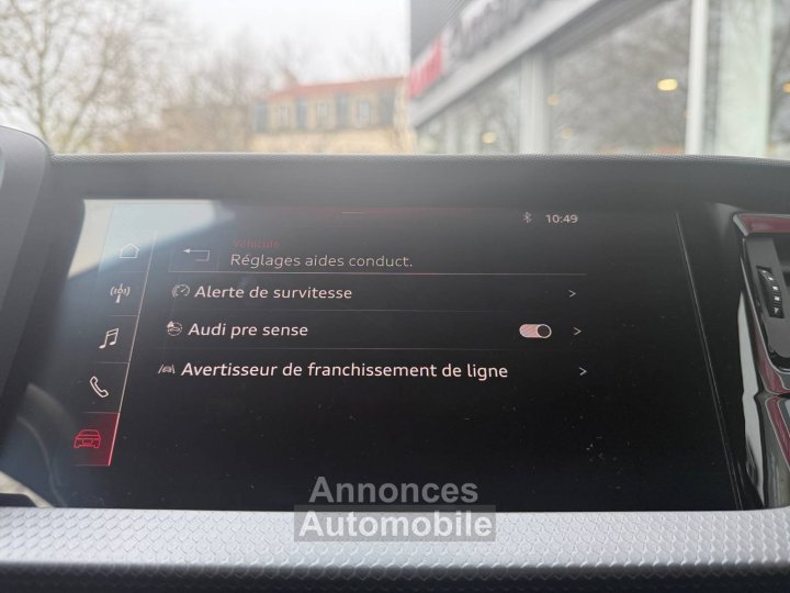 Audi A1 Sportback 30 TFSI 116 ch BVM6 Design - 23