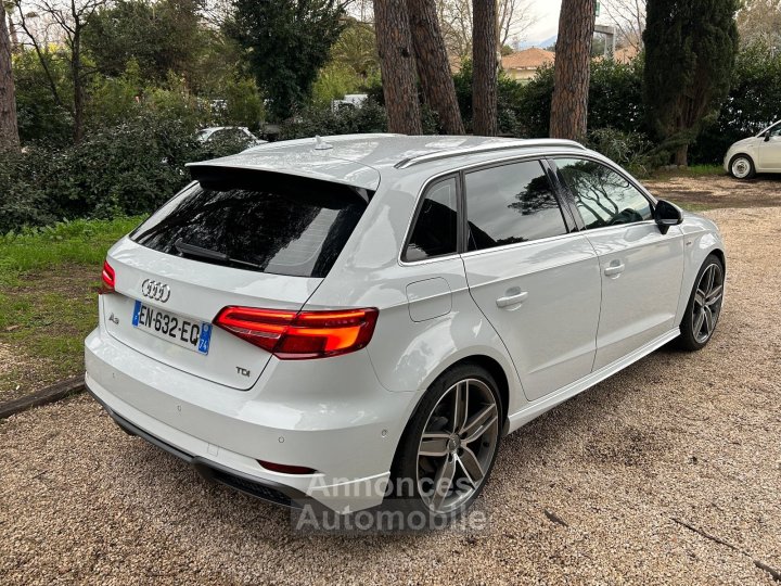 Audi A3 Sportback 20 TDI 150 S tronic S Line / SUIVI COMPLET / &Eacute;TAT EXCEPTIONNEL / CT VIERGE - 6