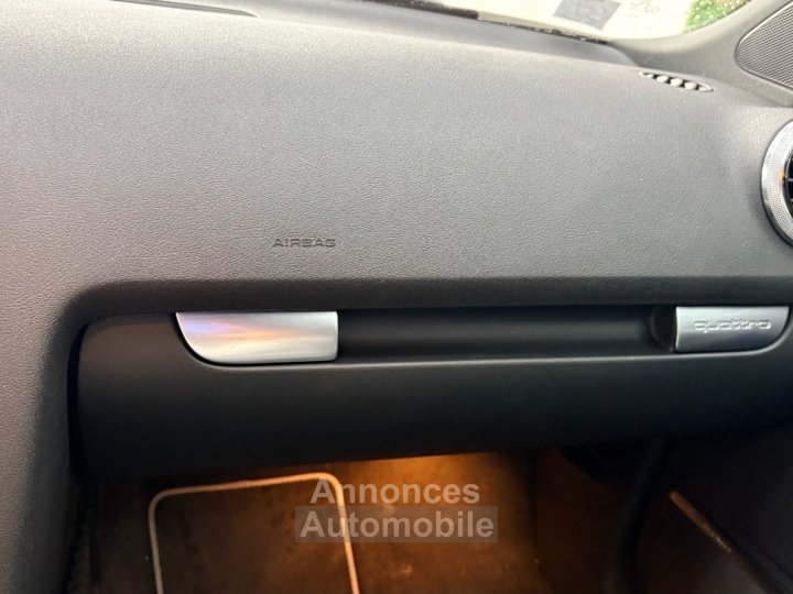 Audi RS3 SPORTBACK 25 TFSI 340 ch Quattro S-Tronic ~ Bose ~ Si&egrave;ges &eacute;lec  chauffants ~ Black Edition ~ Suivi ~ Vidange Boite-Haldex - 30