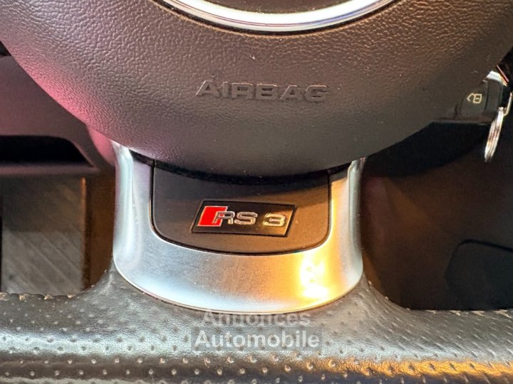 Audi RS3 SPORTBACK 25 TFSI 340 ch Quattro S-Tronic ~ Bose ~ Si&egrave;ges &eacute;lec  chauffants ~ Black Edition ~ Suivi ~ Vidange Boite-Haldex - 36