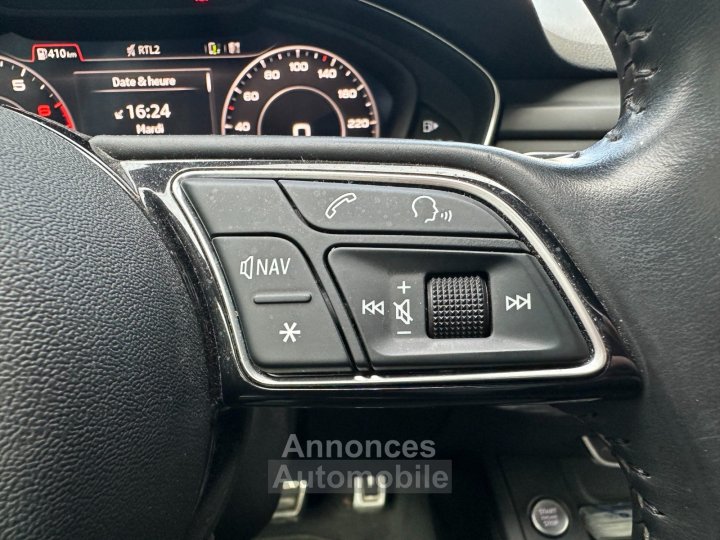 Audi A5 20 TFSI 190 S tronic 7 Design Luxe / GPS / CAMERA DE RECUL / PALETTE AU VOLANT / CARTE MAIN LIBRE - 24
