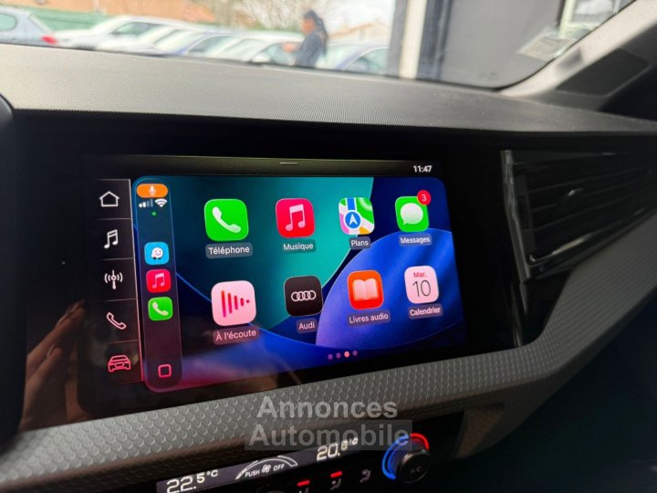 Audi A1 Sportback 30 TFSI 116 ch S tronic 7 S line SUIVI COMPLET / DISTRIBUTION FAITE / CARPLAY / VIRTUAL / RADARS / DRIVE SELECT / PRE SENSE - 21