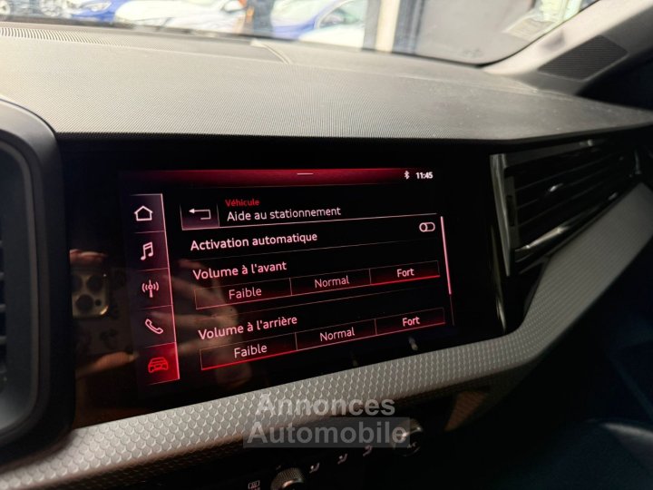 Audi A1 Sportback 30 TFSI 116 ch S tronic 7 S line SUIVI COMPLET / DISTRIBUTION FAITE / CARPLAY / VIRTUAL / RADARS / DRIVE SELECT / PRE SENSE - 24