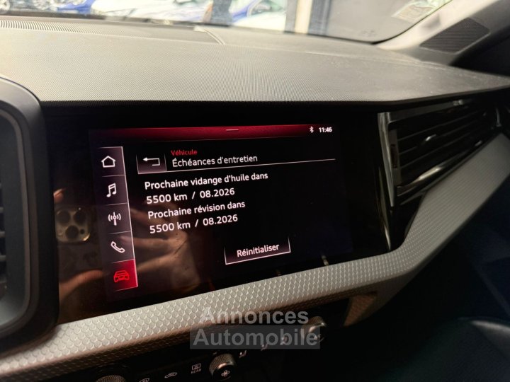 Audi A1 Sportback 30 TFSI 116 ch S tronic 7 S line SUIVI COMPLET / DISTRIBUTION FAITE / CARPLAY / VIRTUAL / RADARS / DRIVE SELECT / PRE SENSE - 26