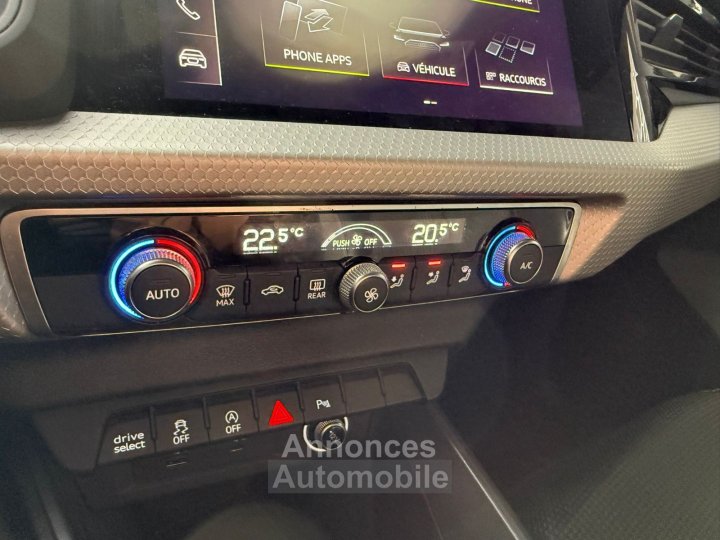Audi A1 Sportback 30 TFSI 116 ch S tronic 7 S line SUIVI COMPLET / DISTRIBUTION FAITE / CARPLAY / VIRTUAL / RADARS / DRIVE SELECT / PRE SENSE - 28