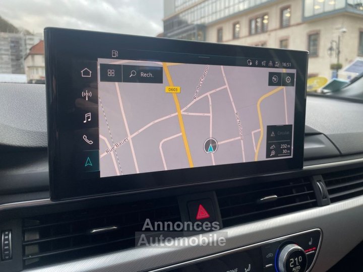 Audi A4 20 30 tdi 135ch mhev avus s-tronic cuir-sieges chauffants-b&o-camera-carplay - 15