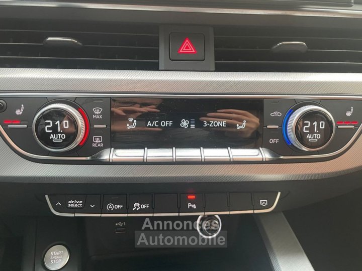 Audi A4 20 30 tdi 135ch mhev avus s-tronic cuir-sieges chauffants-b&o-camera-carplay - 16