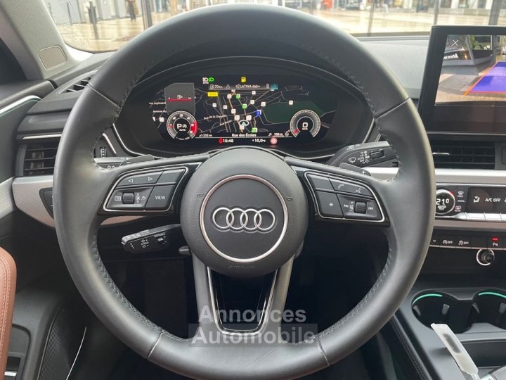 Audi A4 20 30 tdi 135ch mhev avus s-tronic cuir-sieges chauffants-b&o-camera-carplay - 19