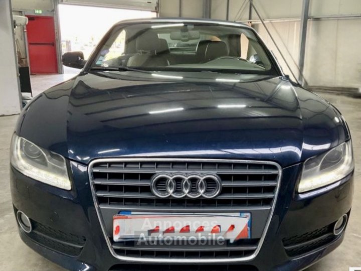 Audi A5 Cabriolet 20 TFSI multitronic 211ch bleue marine capote - 3