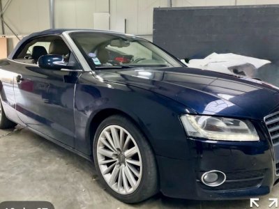 Audi A5 Cabriolet 20 TFSI multitronic 211ch bleue marine capote   - 5