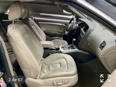 Audi A5 Cabriolet 20 TFSI multitronic 211ch bleue marine capote   - 7