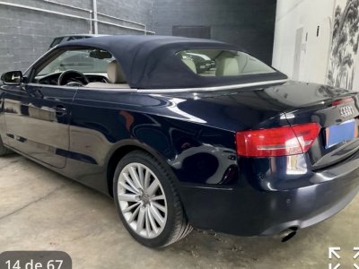 Audi A5 Cabriolet 20 TFSI multitronic 211ch bleue marine capote   - 9