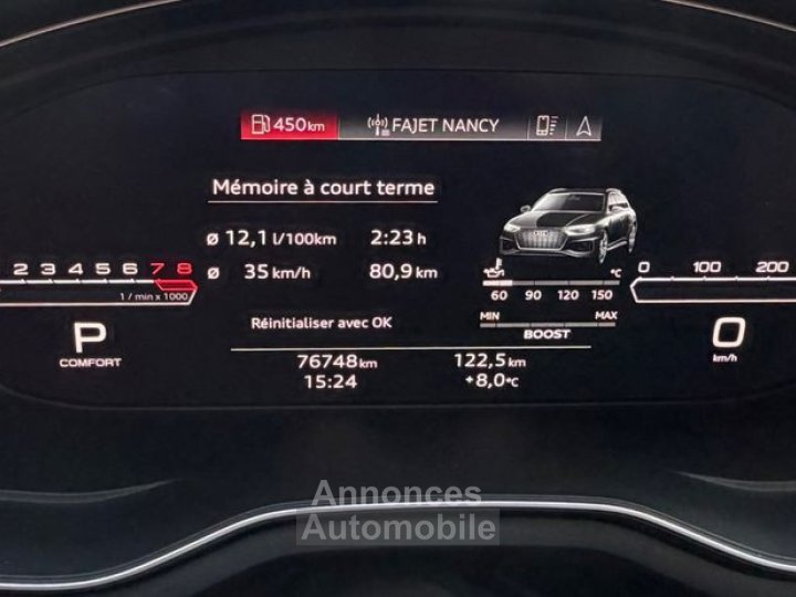 Audi RS4 v (2) avant v6 29 tfsi 450 quattro tiptronic + si&egrave;ges electiques-chaufants-massants toit ouvrant - 16