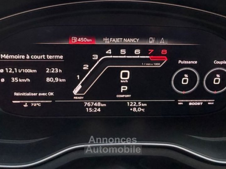 Audi RS4 v (2) avant v6 29 tfsi 450 quattro tiptronic + si&egrave;ges electiques-chaufants-massants toit ouvrant - 17