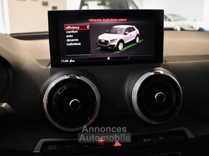 Audi Q2 S-Line 35 TFSI 150 S-Tronic GPS Virtual SONOS Parc Assist Car Play Hayon Pr&eacute; Sense R&eacute;gulateur JA 18 Garantie 27/10/2027 ou 100000 km - 26