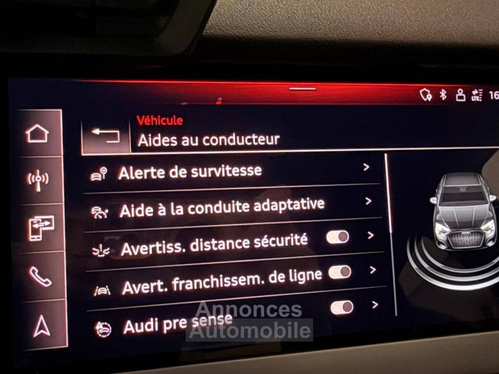 Audi A3 BERLINE Berline 35 TFSI Mild Hybrid 150 S tronic 7 S Line - 19