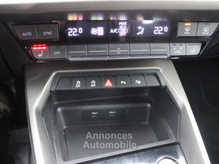 Audi A3 Sportback 30 TFSI 116 CV EDITION GPS 3D I-COKPIT JA 16 FULL LED PACK HIVER BOITE S-TRONIC - 14
