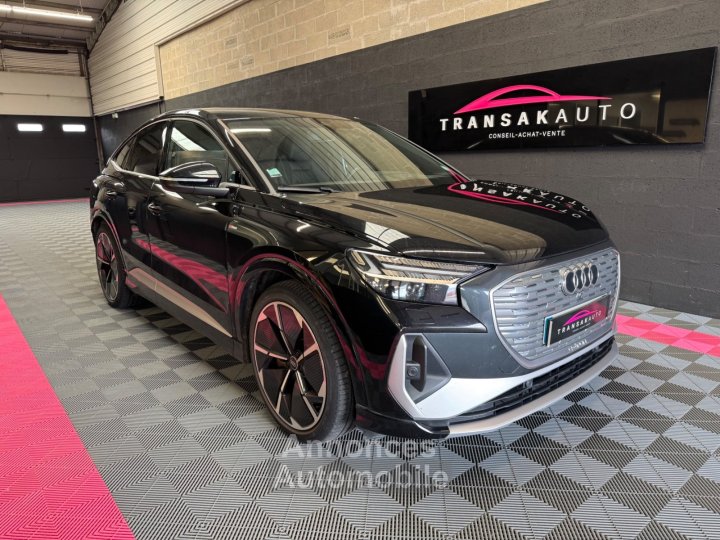 Audi Q4 E-Tron SPORTBACK S line 45 82 kWh quattro 265 ch - Matrix LED - Toit Ouvrant Panoramique - Si&egrave;ges S-Line - Apple CarPlay - 1