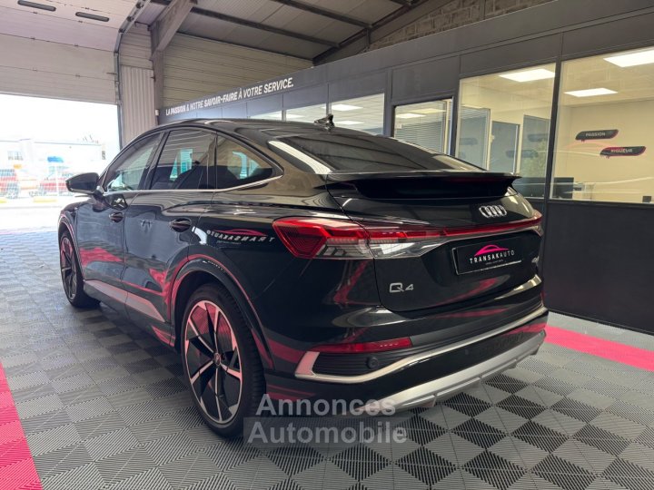 Audi Q4 E-Tron SPORTBACK S line 45 82 kWh quattro 265 ch - Matrix LED - Toit Ouvrant Panoramique - Si&egrave;ges S-Line - Apple CarPlay - 4