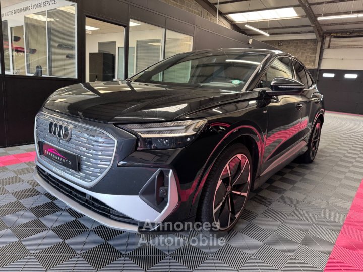 Audi Q4 E-Tron SPORTBACK S line 45 82 kWh quattro 265 ch - Matrix LED - Toit Ouvrant Panoramique - Si&egrave;ges S-Line - Apple CarPlay - 5