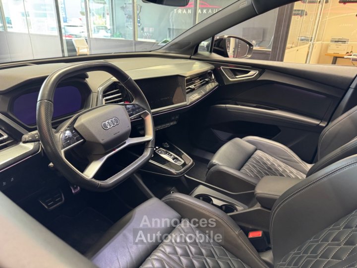 Audi Q4 E-Tron SPORTBACK S line 45 82 kWh quattro 265 ch - Matrix LED - Toit Ouvrant Panoramique - Si&egrave;ges S-Line - Apple CarPlay - 17