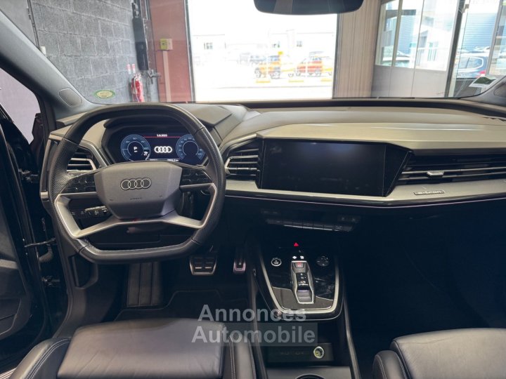 Audi Q4 E-Tron SPORTBACK S line 45 82 kWh quattro 265 ch - Matrix LED - Toit Ouvrant Panoramique - Si&egrave;ges S-Line - Apple CarPlay - 18