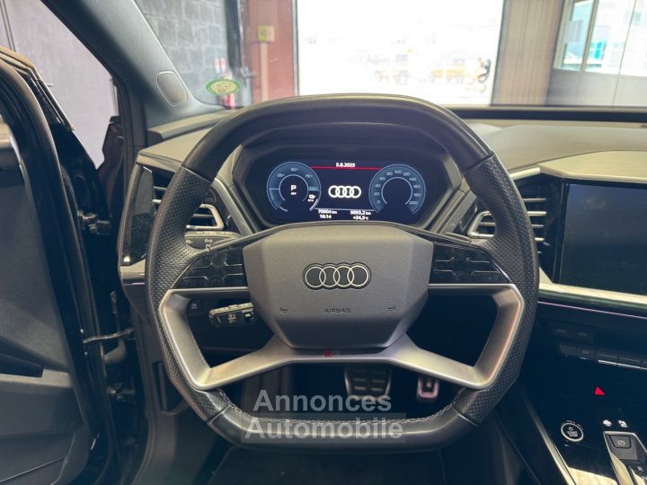 Audi Q4 E-Tron SPORTBACK S line 45 82 kWh quattro 265 ch - Matrix LED - Toit Ouvrant Panoramique - Si&egrave;ges S-Line - Apple CarPlay - 19