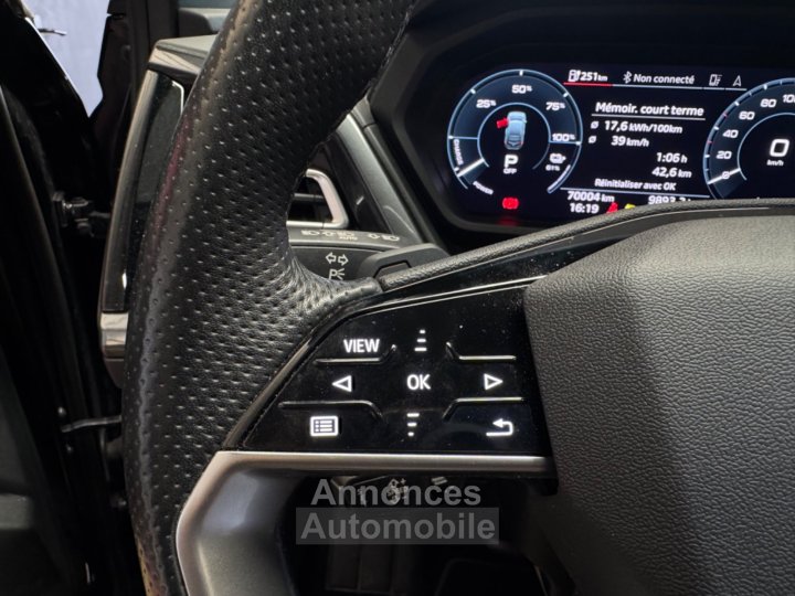 Audi Q4 E-Tron SPORTBACK S line 45 82 kWh quattro 265 ch - Matrix LED - Toit Ouvrant Panoramique - Si&egrave;ges S-Line - Apple CarPlay - 30