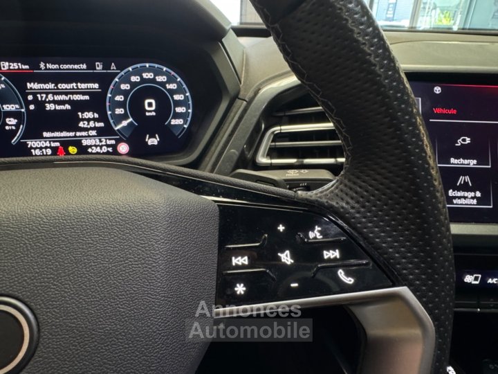 Audi Q4 E-Tron SPORTBACK S line 45 82 kWh quattro 265 ch - Matrix LED - Toit Ouvrant Panoramique - Si&egrave;ges S-Line - Apple CarPlay - 31