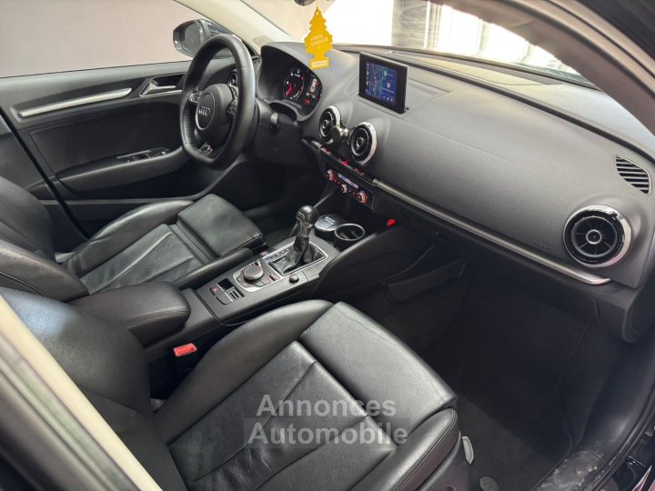 Audi A3 BERLINE 20 TDI 150 Ambition Luxe S tronic 6 VIDANGE DE BOITE FAITE / CAMERA / CARPLAY / DRIVE SELECT / PALETTES / JANTES 18 ROTORS - 14