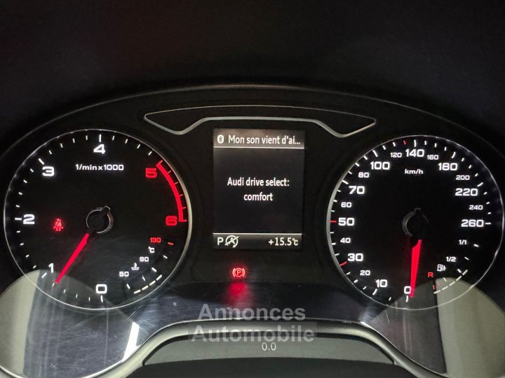 Audi A3 BERLINE 20 TDI 150 Ambition Luxe S tronic 6 VIDANGE DE BOITE FAITE / CAMERA / CARPLAY / DRIVE SELECT / PALETTES / JANTES 18 ROTORS - 16