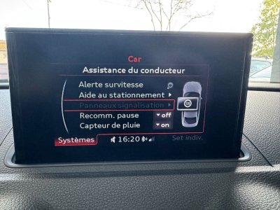 Audi A3 BERLINE 20 TDI 150 Ambition Luxe S tronic 6 VIDANGE DE BOITE FAITE / CAMERA / CARPLAY / DRIVE SELECT / PALETTES / JANTES 18 ROTORS   - 18