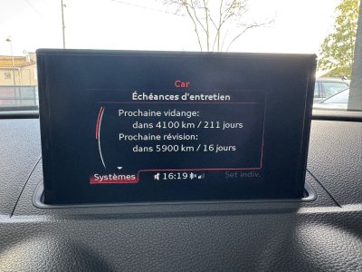 Audi A3 BERLINE 20 TDI 150 Ambition Luxe S tronic 6 VIDANGE DE BOITE FAITE / CAMERA / CARPLAY / DRIVE SELECT / PALETTES / JANTES 18 ROTORS   - 21