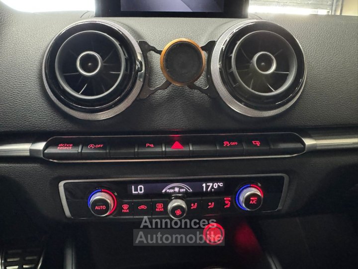 Audi A3 BERLINE 20 TDI 150 Ambition Luxe S tronic 6 VIDANGE DE BOITE FAITE / CAMERA / CARPLAY / DRIVE SELECT / PALETTES / JANTES 18 ROTORS - 23