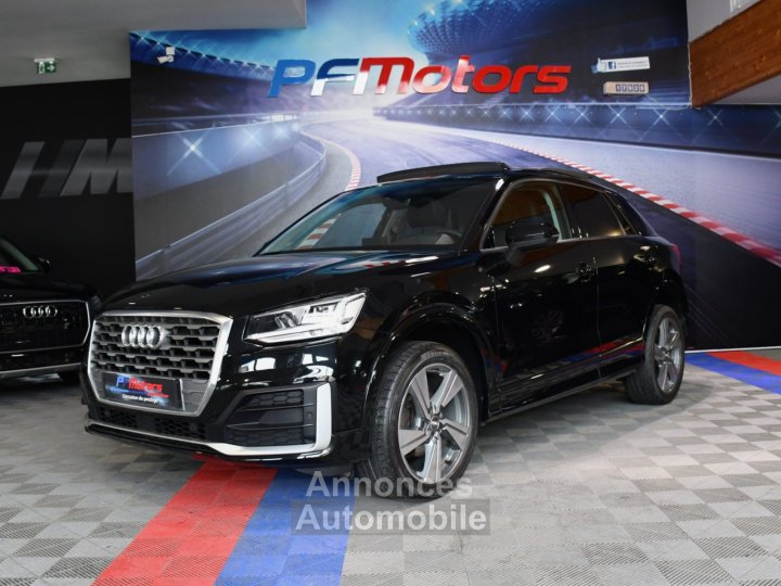 Audi Q2 S-Line Ambition Luxe 35 TFSI 150 BVM6 GPS Virtual Caméra TO Parc Assist Attelage Hayon Cuir JA 18 - 1