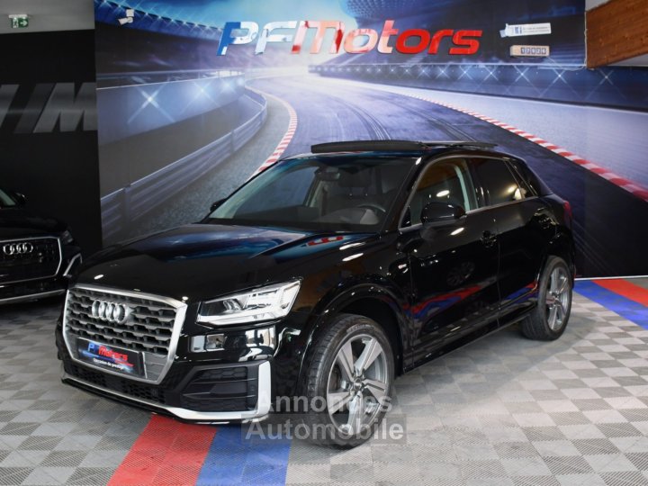 Audi Q2 S-Line Ambition Luxe 35 TFSI 150 BVM6 GPS Virtual Caméra TO Parc Assist Attelage Hayon Cuir JA 18 - 4