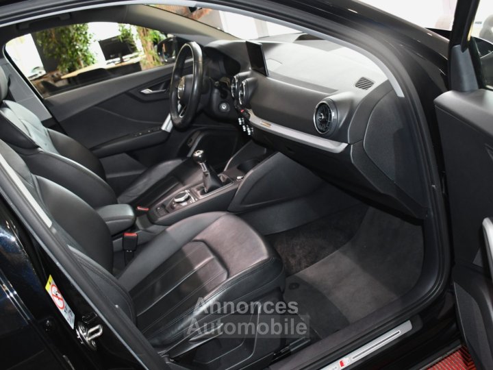 Audi Q2 S-Line Ambition Luxe 35 TFSI 150 BVM6 GPS Virtual Caméra TO Parc Assist Attelage Hayon Cuir JA 18 - 19