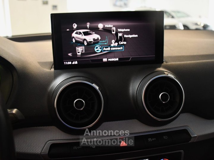 Audi Q2 S-Line Ambition Luxe 35 TFSI 150 BVM6 GPS Virtual Caméra TO Parc Assist Attelage Hayon Cuir JA 18 - 23