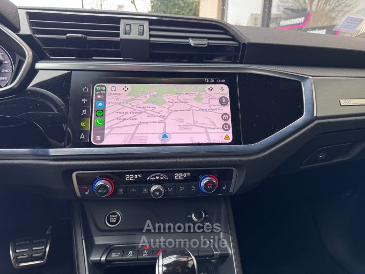 Audi Q3 35 TFSI 150 ch S tronic 7 S line - ATTELAGE - APPLE CARPLAY- CAMÉRA DE RECUL - SIÈGES CHAUFFANTS - 14