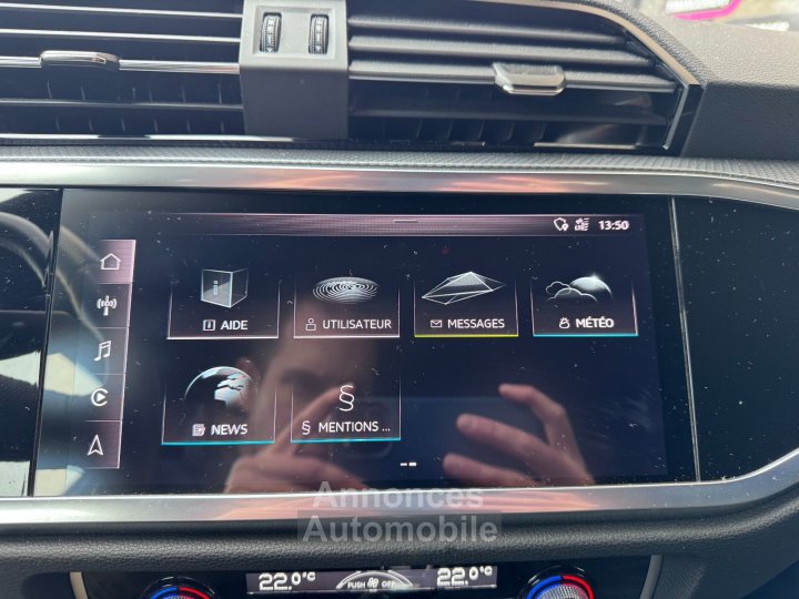 Audi Q3 35 TFSI 150 ch S tronic 7 S line - ATTELAGE - APPLE CARPLAY- CAMÉRA DE RECUL - SIÈGES CHAUFFANTS - 18